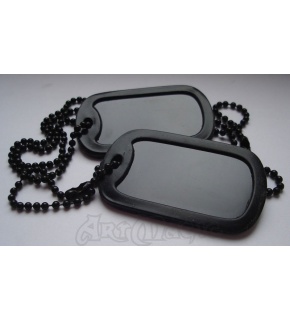 Nieśmiertelniki komplet - DOG-TAG BLACK
