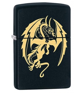 ZIPPO Z218012 DRAGON BLACK MATTE